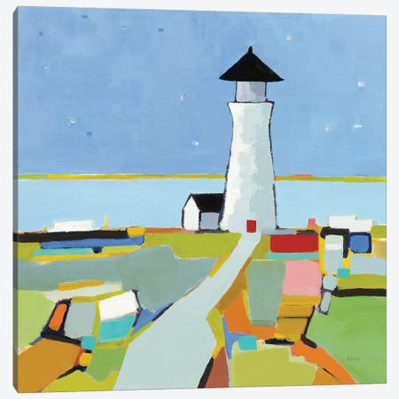 To the Lighthouse Canvas Print #PDA6} by Phyllis Adams Canvas Artwork