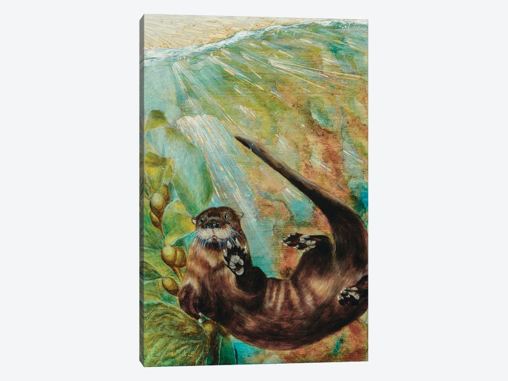 Otter by Jessica Pidcock 1-piece Canvas Art