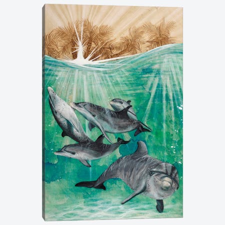 Sea Life Canvas Print #PDK4} by Jessica Pidcock Canvas Art