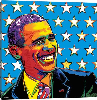 Obama Canvas Art Print - P.D. Moreno