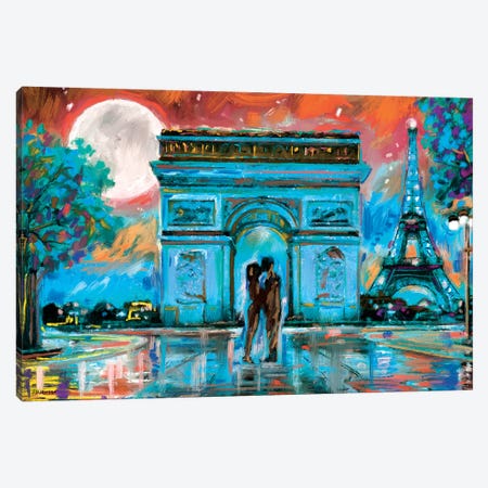 Paris In Love Canvas Print #PDM123} by P.D. Moreno Canvas Artwork