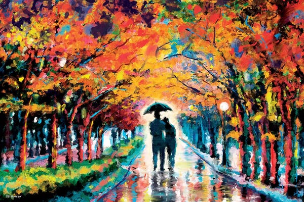 Umbrellas: Park In Love by P.D. Moreno