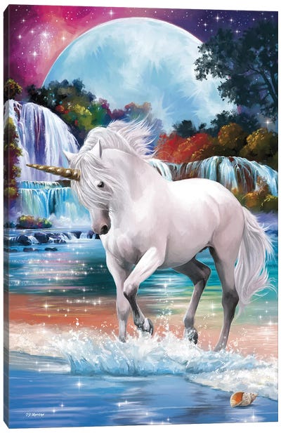 Unicorn Canvas Art Print - P.D. Moreno