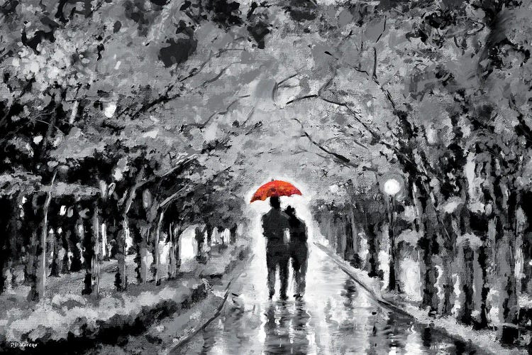 Park In Love Red Umbrella