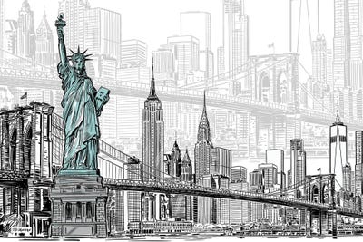 New York Sketches by P.D. Moreno art print