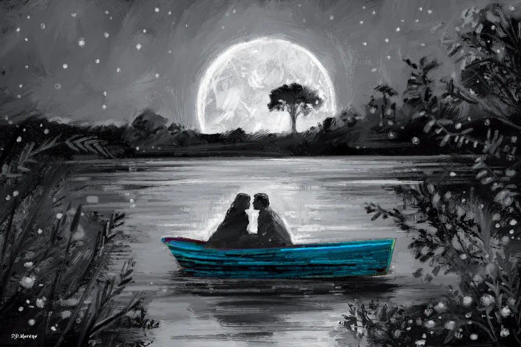 Love In Boat Blue