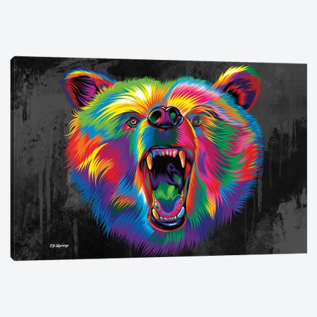 Bear Canvas Print #PDM142} by P.D. Moreno Canvas Wall Art