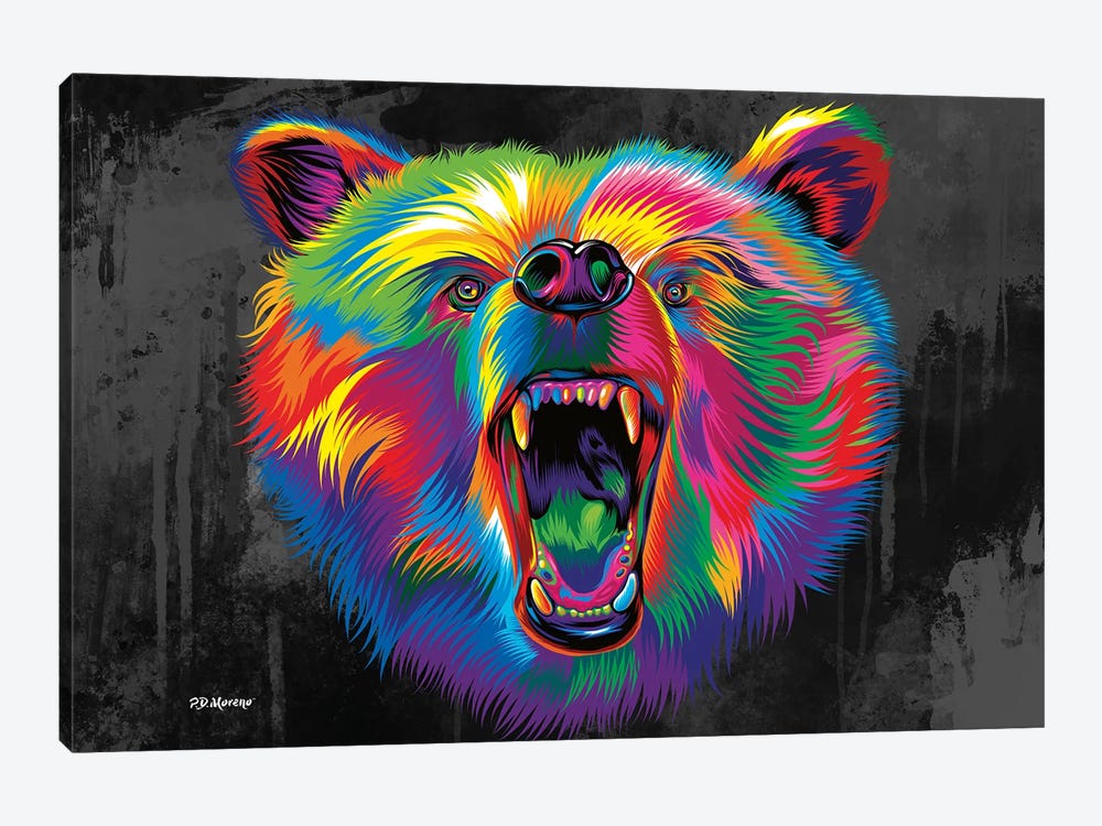 Bear by P.D. Moreno 1-piece Canvas Art Print