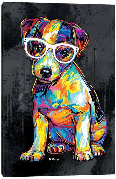 Jr Canvas Art Print - Puppy Art