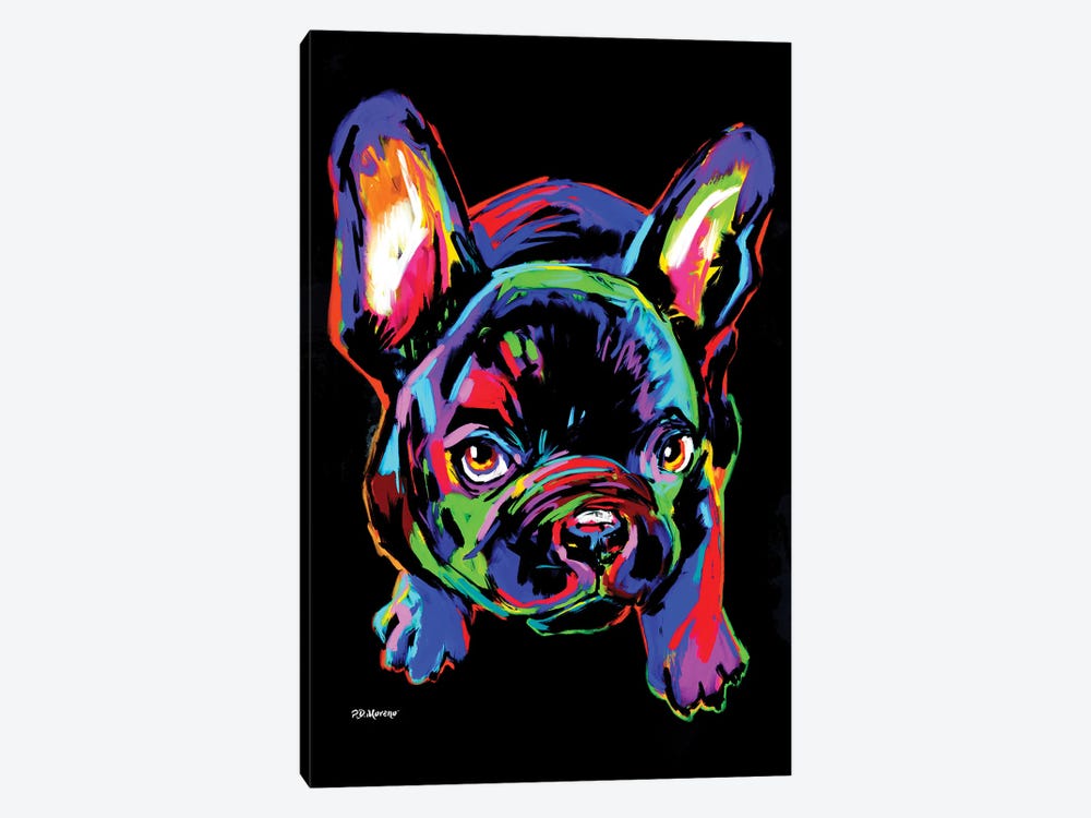 Neon Pug by P.D. Moreno 1-piece Canvas Artwork