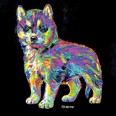 Husky by P.D. Moreno framed wall art