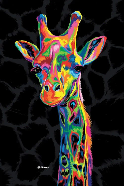 Tableau girafe pop art - My Poparts®