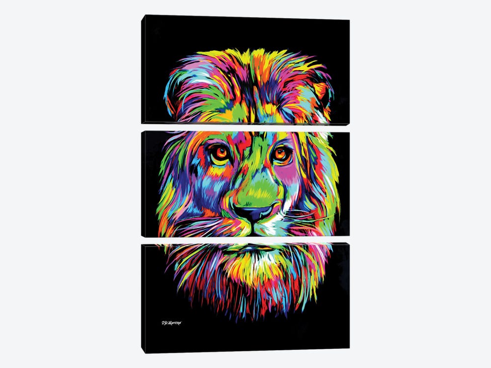 King by P.D. Moreno 3-piece Canvas Art
