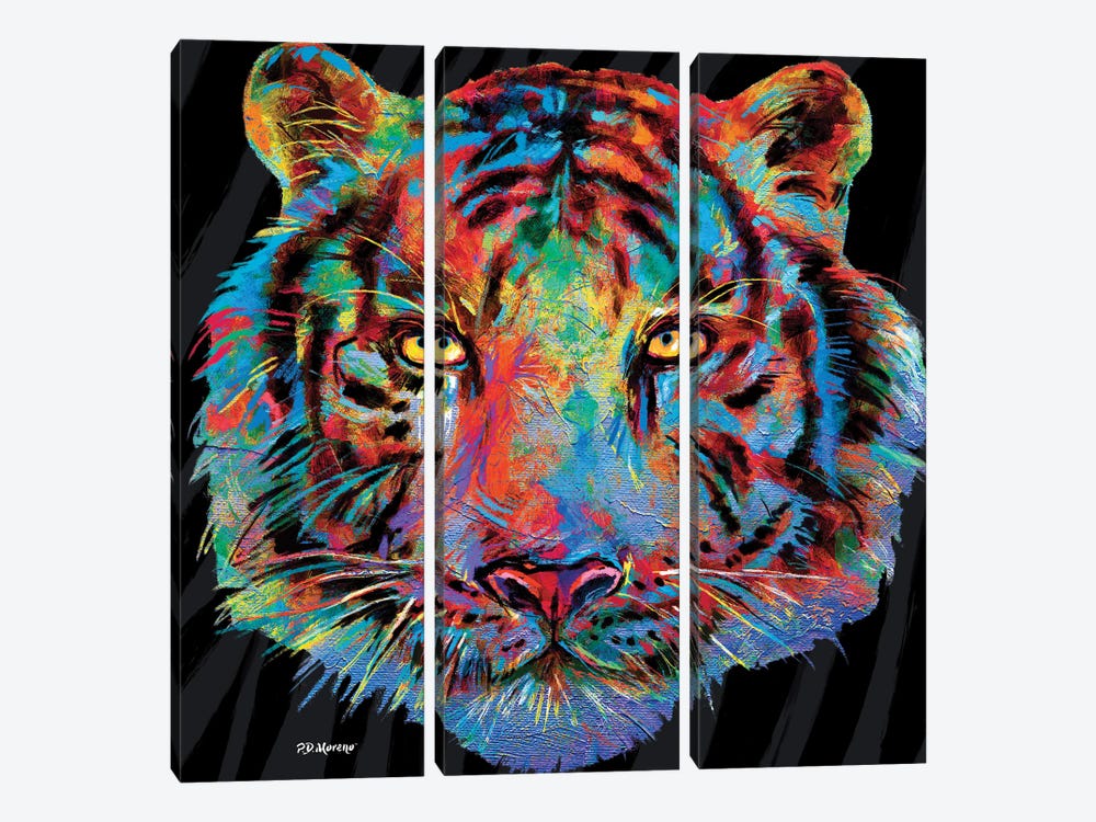 Tigre by P.D. Moreno 3-piece Canvas Print