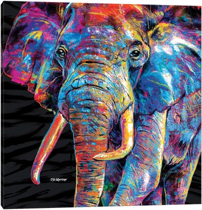 Elefante Zoom Canvas Art Print - P.D. Moreno