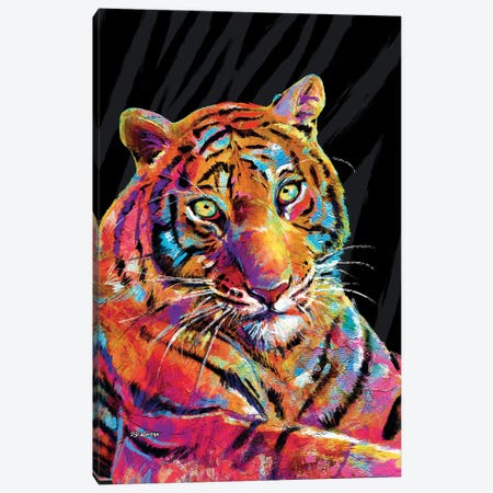 Tiger Daddy Canvas Print #PDM173} by P.D. Moreno Canvas Art Print