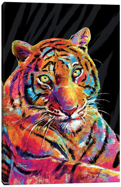 Tiger Daddy Canvas Art Print - P.D. Moreno
