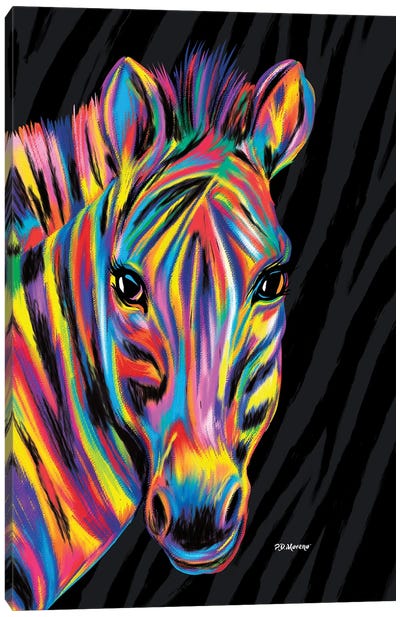 Sadie Canvas Art Print - Zebra Art