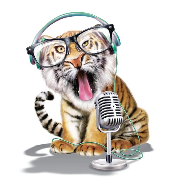 Eyewear: Tiger Singing by P.D. Moreno
