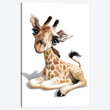 Giraffe Canvas Print #PDM195} by P.D. Moreno Canvas Artwork