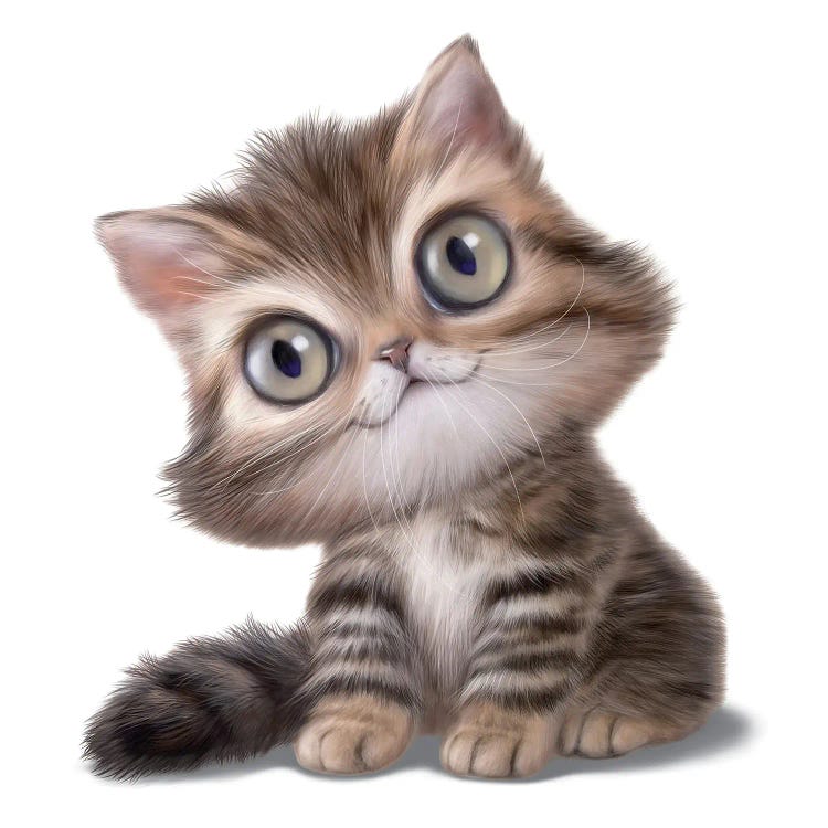 Kute Kitten Art Print by P.D. Moreno | iCanvas