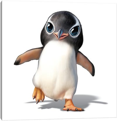 Penguin Canvas Art Print - P.D. Moreno