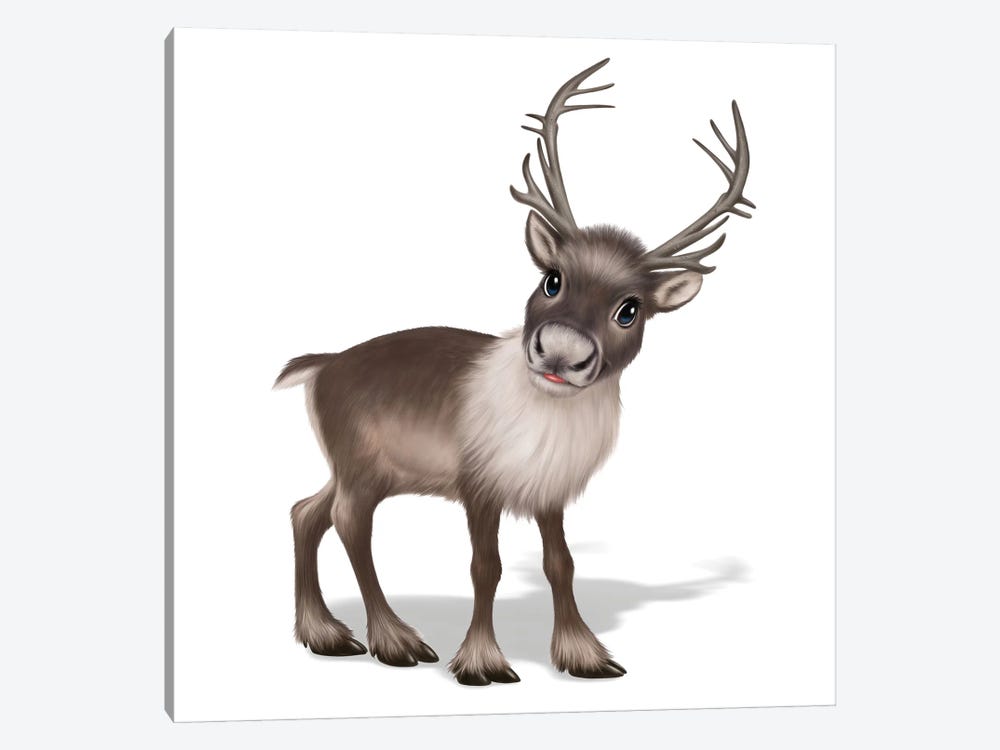 Reindeer by P.D. Moreno 1-piece Canvas Wall Art