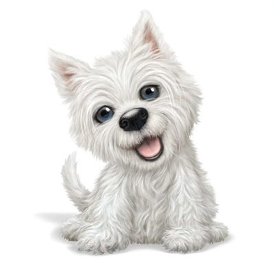 Happy Puppy by P.D. Moreno canvas print