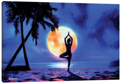 Tree Pose Yoga Canvas Art Print - Fitness Fanatic