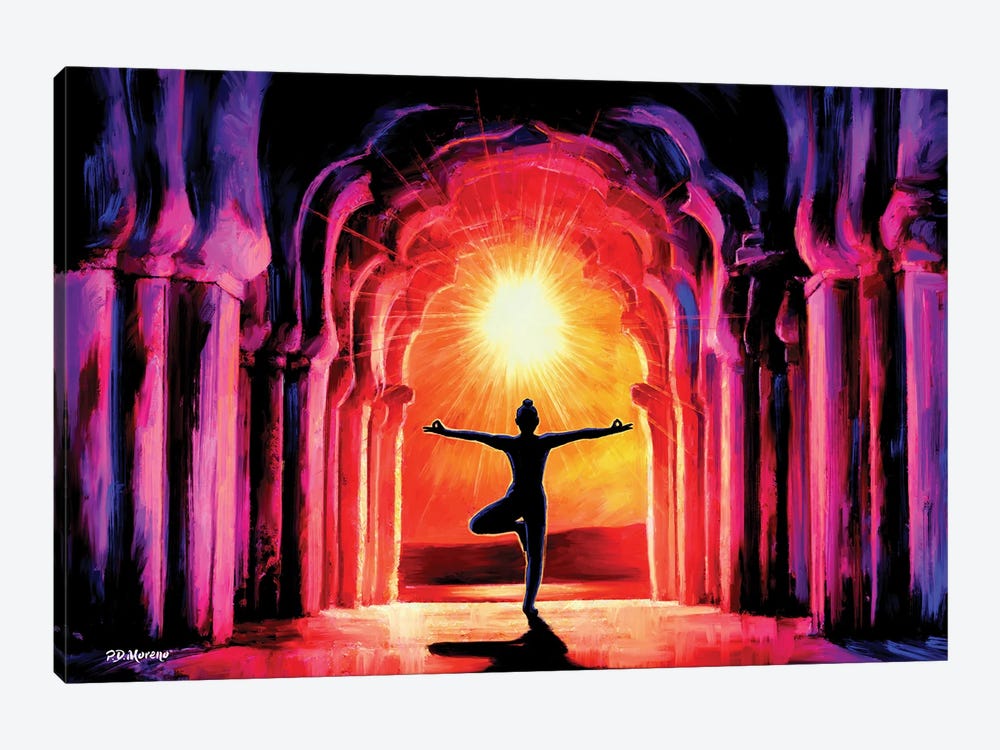 Yoga Sunrise by P.D. Moreno 1-piece Canvas Print