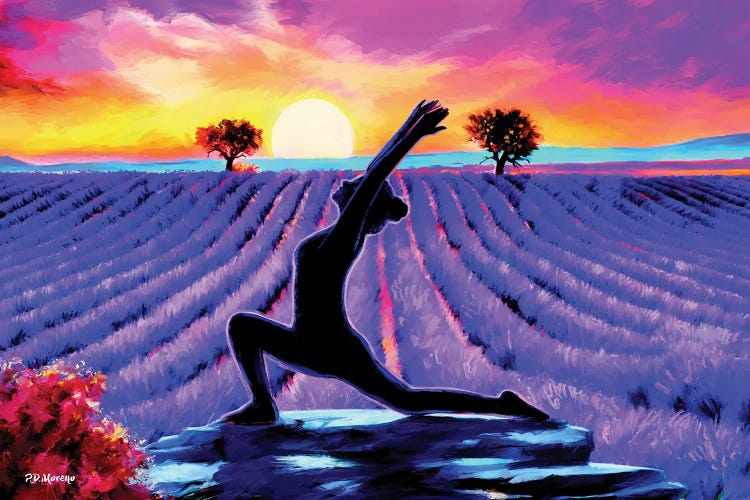 Yoga Stretch by P.D. Moreno wall art