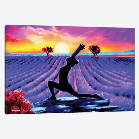 Yoga Stretch Canvas Print #PDM223} by P.D. Moreno Canvas Art Print