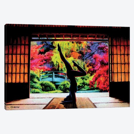 Zen Yoga Canvas Print #PDM227} by P.D. Moreno Canvas Artwork