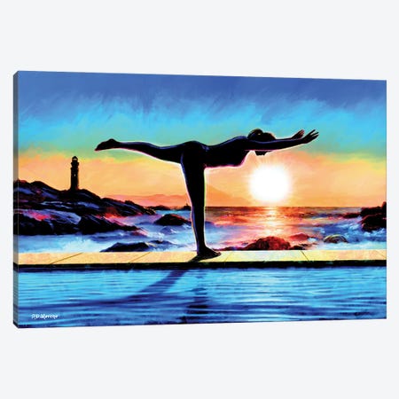 Warrior 3 Yoga Canvas Print #PDM228} by P.D. Moreno Canvas Print