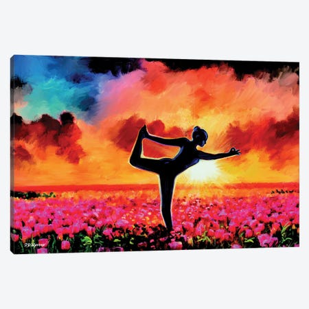 Field Of Yoga Canvas Print #PDM229} by P.D. Moreno Canvas Print