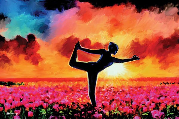 Zen Bedroom: Field Of Yoga by P.D. Moreno