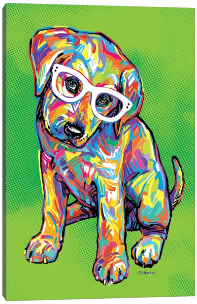 Fiona Canvas Art Print - Puppy Art