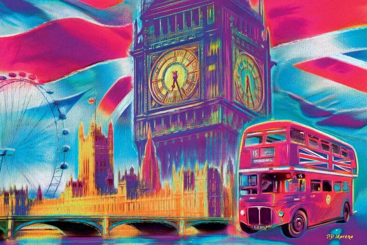 London Pop Colors by P.D. Moreno wall art