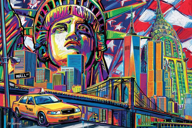 NY Pop Art by P.D. Moreno wall art