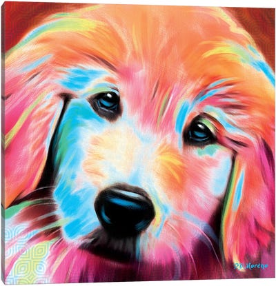 Sandy Canvas Art Print - Puppy Art