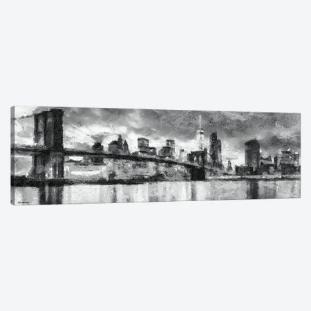 NY In Black & White Canvas Print #PDM56} by P.D. Moreno Canvas Art Print