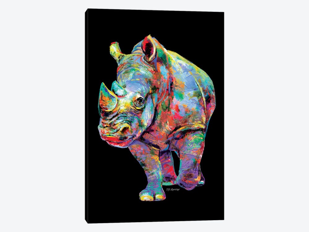 Rhino by P.D. Moreno 1-piece Canvas Art Print