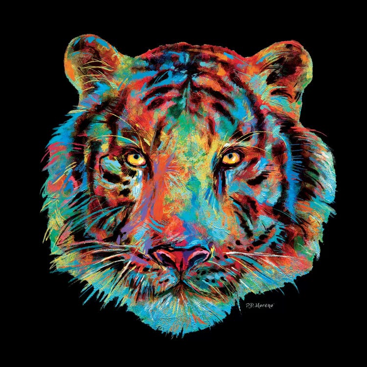 Tiger Head by P.D. Moreno wall art