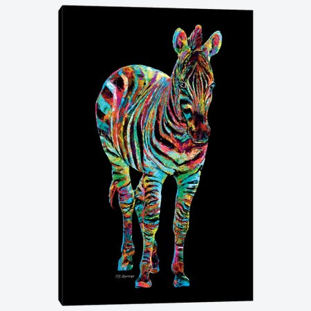 Zebra Canvas Print #PDM74} by P.D. Moreno Art Print