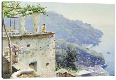 The Ravello Coastline, 1926  Canvas Art Print