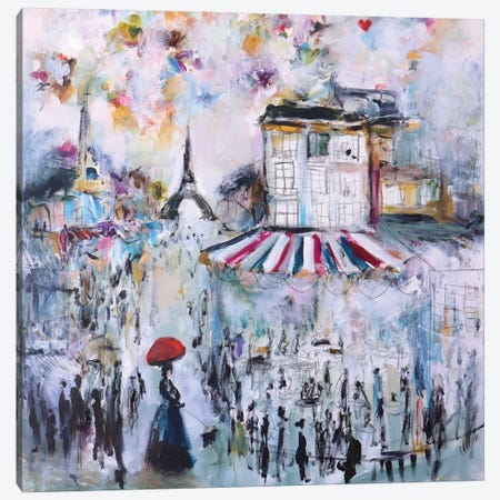 I Love Paris Canvas Print #PDS30} by Patrice Desilets Canvas Artwork