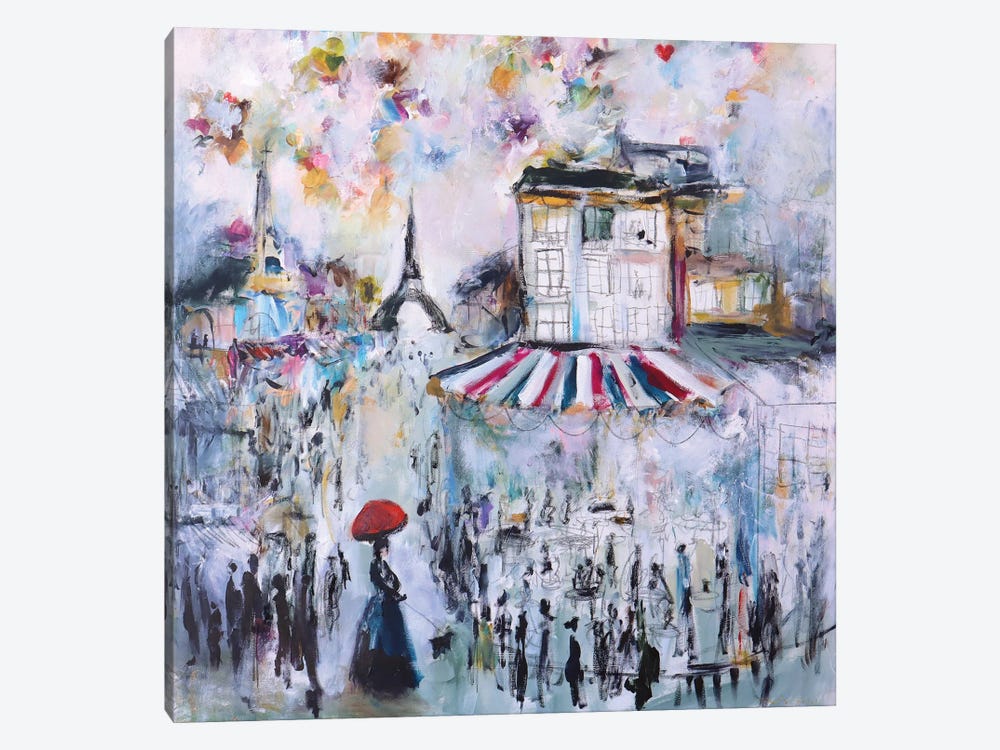 I Love Paris by Patrice Desilets 1-piece Canvas Art