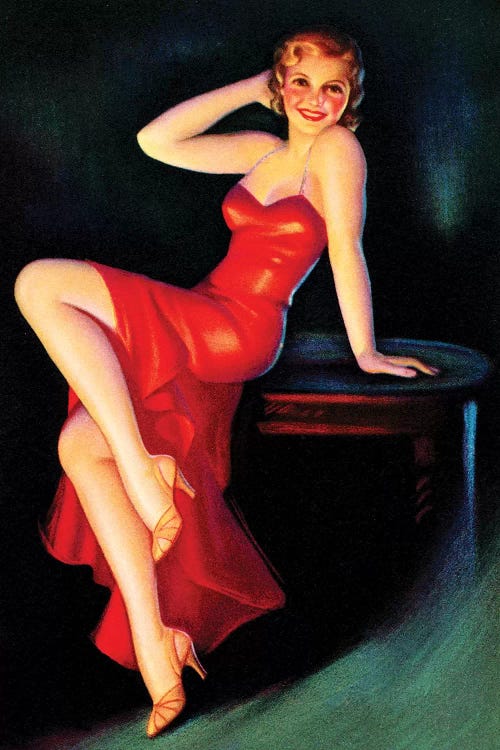 Red Dress Pin Up