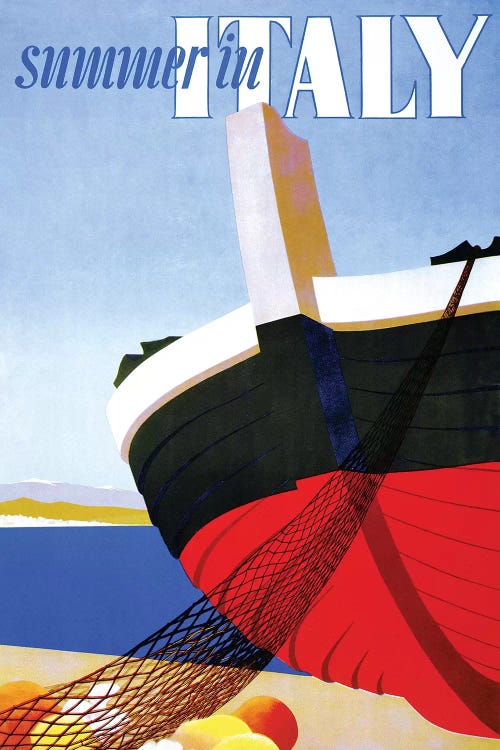 Vintage Boat Poster, Ship Poster Classics of France, Italian and French  Boat Posters