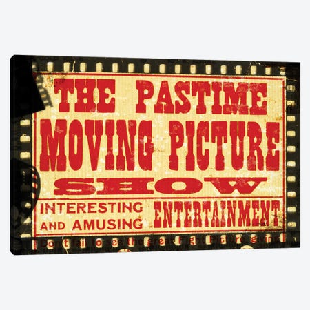 The Pastime Moving Picture Show Canvas Print #PDX127} by Piddix Canvas Wall Art